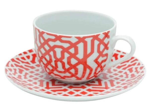 Xícara Chá Branco e Vermelho