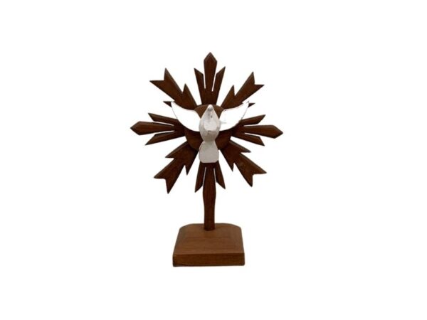 Divino Espírito Santo Pedestal Madeira Marrom Pq